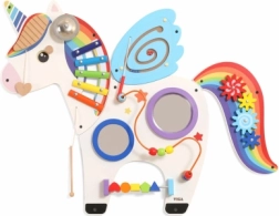 Viga puidust seinale kinnitatav meelelaud Ükssarvik FSC Montessori