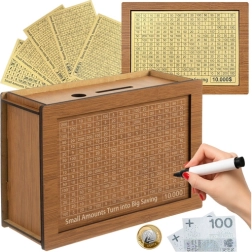 RUHHY puidust motiveeriv säästupõrsas sihtkaartidega