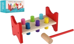 Puidust naelutamismäng haamriga motoorika arendamiseks