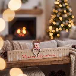 Advendikalender „Merry Christmas“ põhjapõdraga