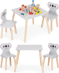 Laste laud ja 2 tooli Koala ECOTOYS