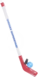 Plastikust hokikeppide komplekt litri ja palliga 75 cm