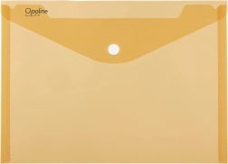 A4 Opaline Snap-Button Document Wallet, Orange, 180 Micron Polypropylene (Pack of 5)