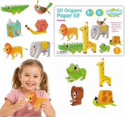Kreatiivkomplekt WOOPIE ART&FUN 3D origamiloomad – 10 looma