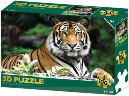 3D pusle tiiger, 100 tükki
