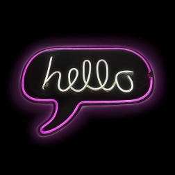 2Kids Toys LED neoonlamp Hello