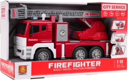 Interaktiivne tuletõrjeauto valguse, heli ja vee funktsioonidega mõõtkavas 1:12