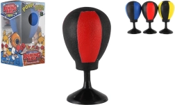 Mini lauapealne poksipall iminapaga, 14 cm, stressivastane mänguasi