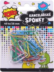 Värvilised kontoriklambrid 28 mm