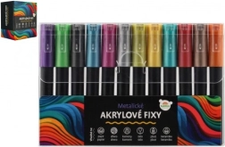 Akrüülmetallik markerid 12 tk universaalseks kasutuseks