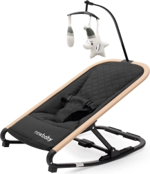 New Baby Snuggle baby rocking lounger – black