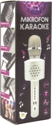 Bluetooth-karaokemikrofon helivõimendusega ja kajaefektiga – Hõbedane