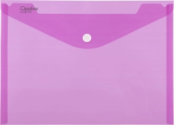 OPALINE A4 Snap-Button Document Wallet, Pink