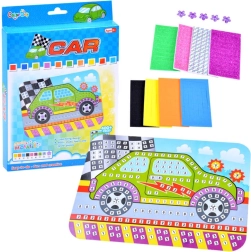Creative foam mosaic car – sticker set for kids
