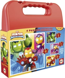 Kohvrikeses pusle IRON MAN 4 ühes (6, 9, 12, 16 tükki)