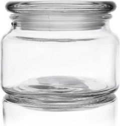 Klaasist toidunõu 380 ml kaanega