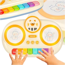 Interactive Children's Piano Keyboard Educational Beige