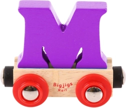 Puidust vagun tähega M BIGJIGS RAIL