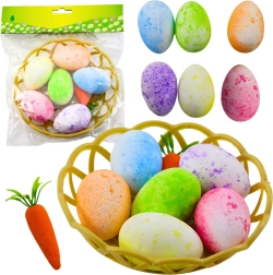 Lihavõttekaunistused korvikeses munade ja porgandiga 7 tk