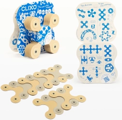 Clixo Designer beež ja hall magnetkonstruktor 9 tk