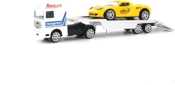 Tagasitõmmatav puksiirauto koos autokesega – metallist transpordiauto