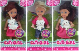 Doll with Animal 12 cm