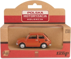 FIAT 126p PRL car model brown 1:43