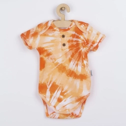 Infant cotton bodysuit with short sleeves Nicol Tomi – orange