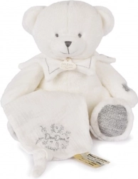 Doudou kinkekomplekt – pehme kaisukaru tekiga 30 cm, hall