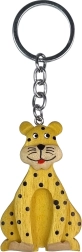 Large Wooden Keychain Leopard