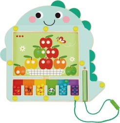 Magnetmäng värvide sortimiseks dinosaurusega