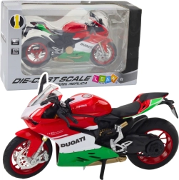 Metallist sportmootorratas tulede ja helidega 1:12