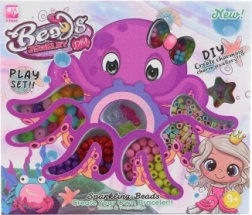 Plastic Beads in an Octopus-Themed Box