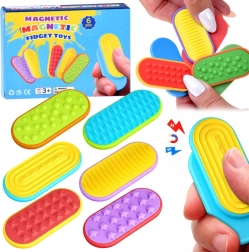 Magnetilised sensoorsed lükatavad fidget-mänguasjad – komplekt 6 tk