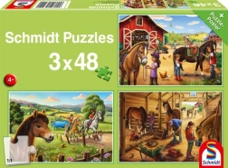 Pusle SCHMIDT minu lemmikhobused 3×48 tükki