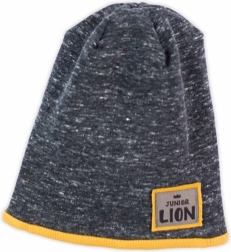Baby beanie Nicol Prince Lion, heather gray