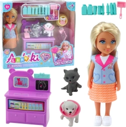 Mini-nukk veterinaar loomade ja tarvikutega
