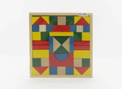 Wooden building blocks 48 pcs