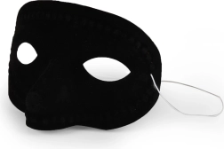 Elegantne must maskeraadimask