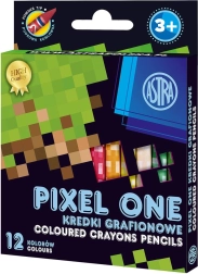 ASTRA kaoliinipastellkriidid PIXEL ONE, 12 tk