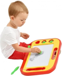 Magnetiline joonistustahvel magnetpliiatsi ja templitega