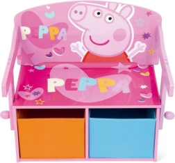 Peppa Pig laste pink 3-in-1 (pink, kirjutuslaud ja mänguasjakast)