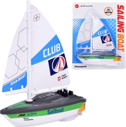 Colorful battery-powered sailboat for water – Colorful