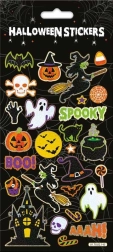 Halloween Black Stickers – Reusable Decorations