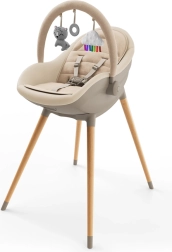 Kinderkraft söögitool ja lamamistool FINI UP 2in1 beige