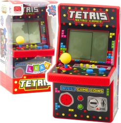 Mini mänguautomaat Tetris Retro 49 mängu 1676 taset punane