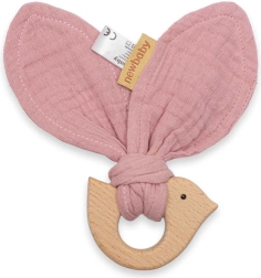 Pink Teether with Bird New Baby Bird