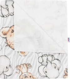 Veekindel flanell-alus New Baby zoo