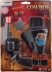 Kids’ cap gun with holster and badge
