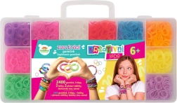 Loovkomplekt kummipaelte põimimiseks kudumisraami ja tarvikutega